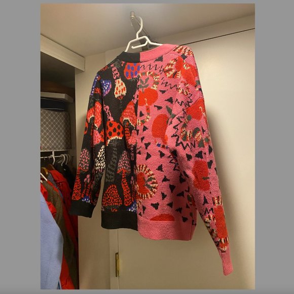 Farm Rio Mixed Snake Mushroom Cardigan - Picture 4 of 6